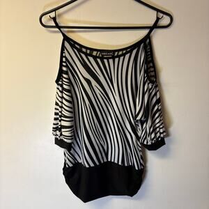 Y2K wet seal animal print top